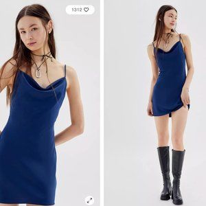 UO Mallory Cowl Neck Slip Dress